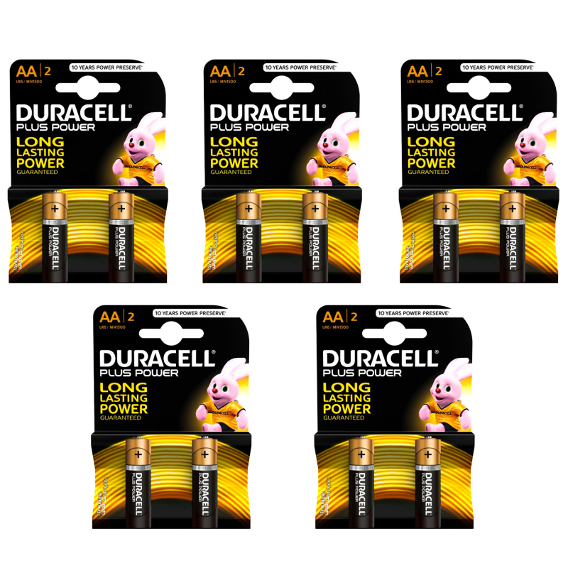 باتری قلمی دوراسل مدل Plus Power Duralock بسته 10 عددی باتری قلمی دوراسل مدل Plus Power Duralock بسته 10 عددی