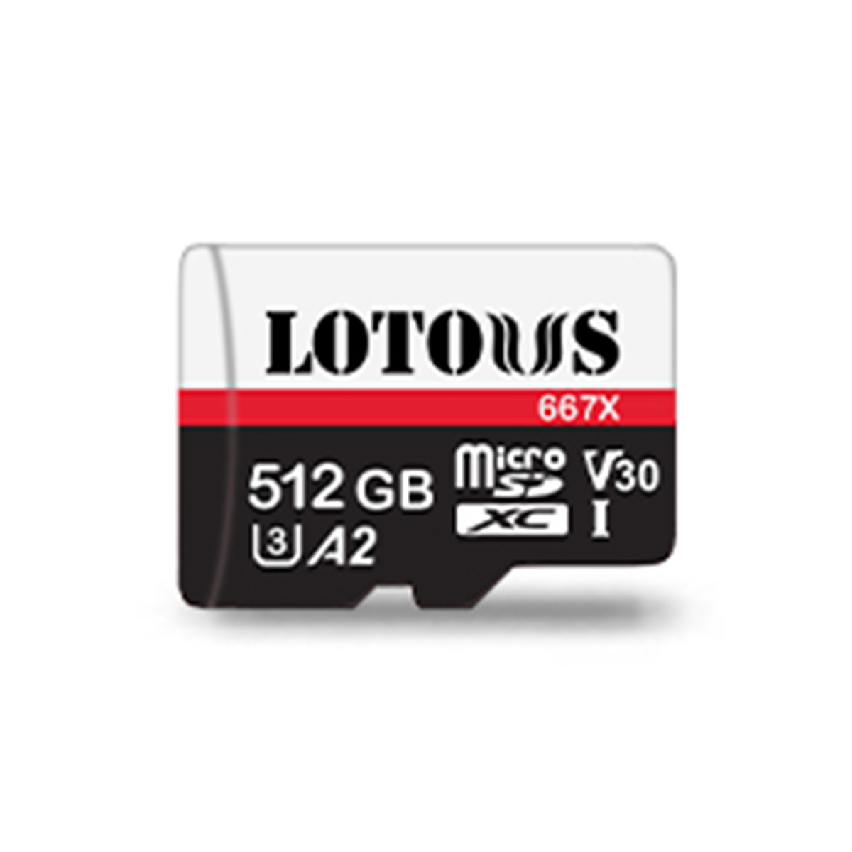 کارت حافظه microSDXC لوتوس استاندارد U3 A2 مدل 667X سرعت 120MBps ظرفیت 512 گیگابایت کارت حافظه microSDXC لوتوس استاندارد U3 A2 مدل 667X سرعت 120MBps ظرفیت 512 گیگابایت