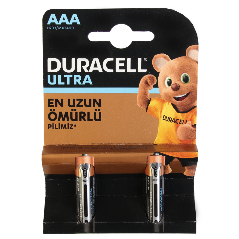 باتری نیم قلمی دوراسل مدل Ultra بسته 2 عددی باتری نیم قلمی دوراسل مدل Ultra بسته 2 عددی