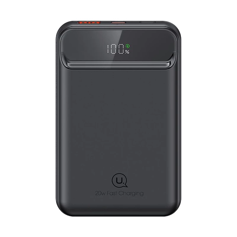 پاوربانک یوسمز مدل US-CD214 ظرفیت 10000 میلی آمپر ساعت-مشکی پاوربانک یوسمز مدل US-CD214 ظرفیت 10000 میلی آمپر ساعت-مشکی