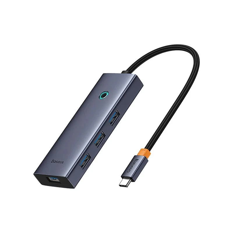 هاب 5 پورت تایپ سی باسئوس مدل UltraJoy Series HDMI-4K 30Hz Clarity BS-OH110-خاکستری هاب 5 پورت تایپ سی باسئوس مدل UltraJoy Series HDMI-4K 30Hz Clarity BS-OH110-خاکستری