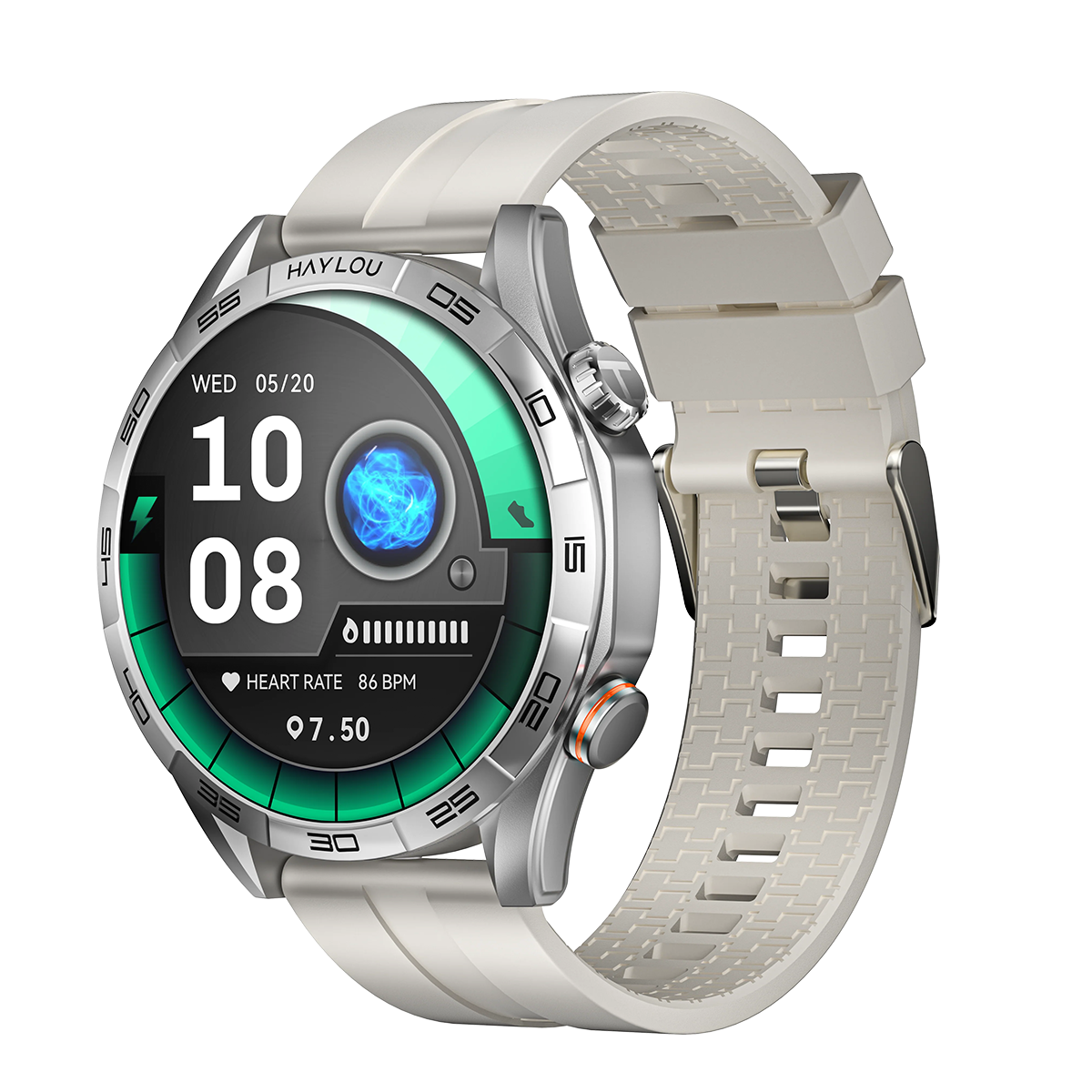 ساعت هوشمند هایلو مدل Solar 5 بند سیلیکون ساعت هوشمند هایلو مدل Solar 5 بند سیلیکون