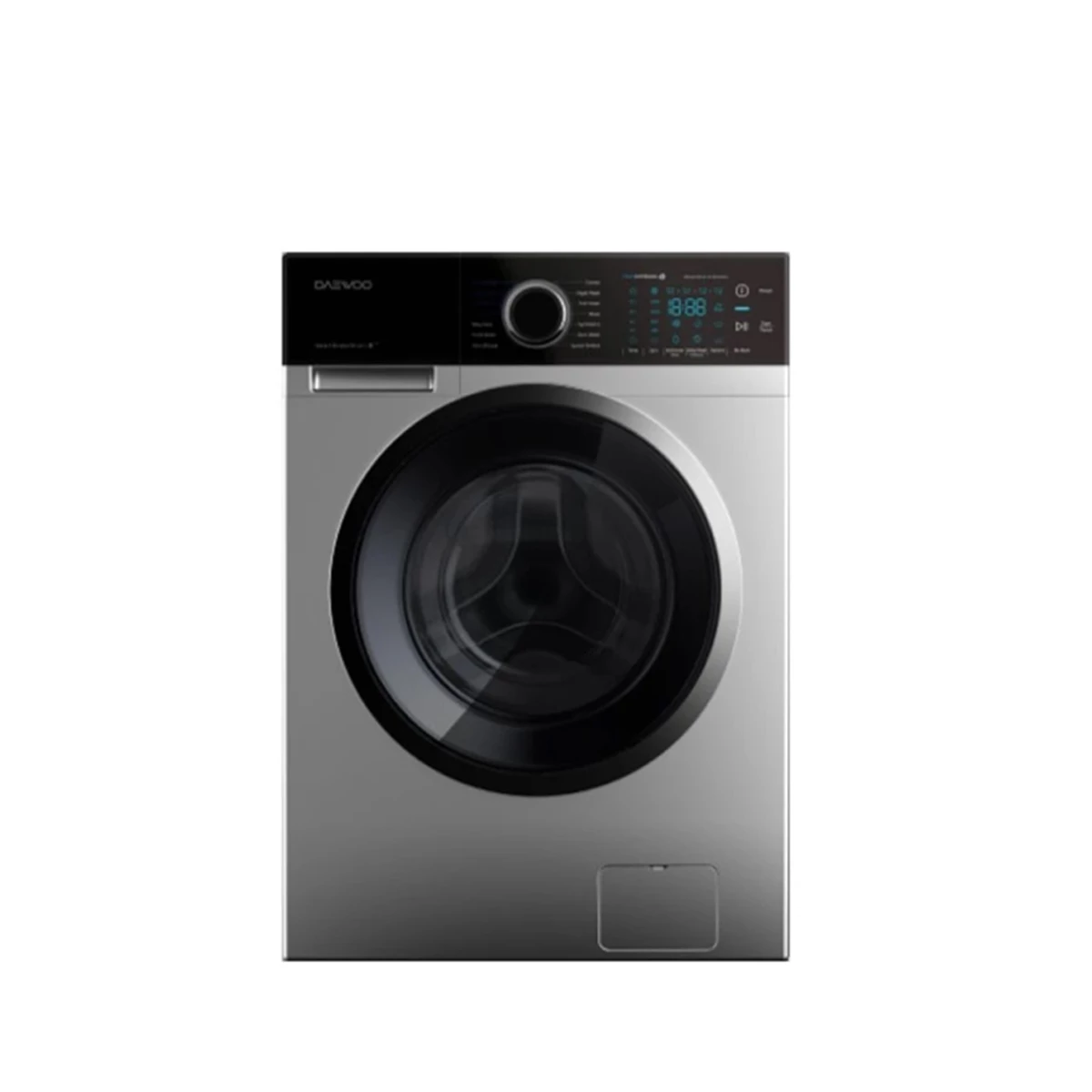 ماشین لباسشویی دوو مدل LM-850SB ظرفیت 8 کیلوگرم-مشکی استیل