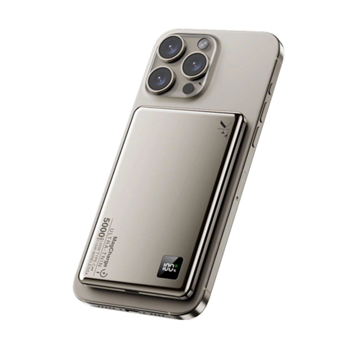 پاوربانک بی سیم کی اف سنیور مدل PW-555 ظرفیت 5000 میلی آمپر ساعت-بژ پاوربانک بی سیم کی اف سنیور مدل PW-555 ظرفیت 5000 میلی آمپر ساعت-بژ