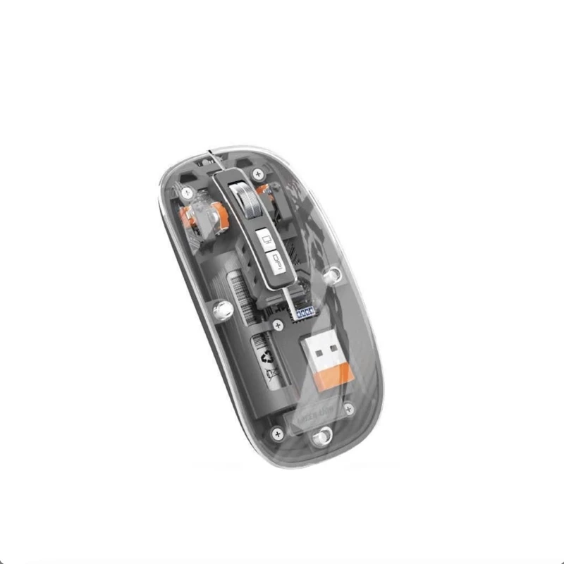 ماوس بی سیم گرین لاین مدل Transparent Mouse 2-طوسی
