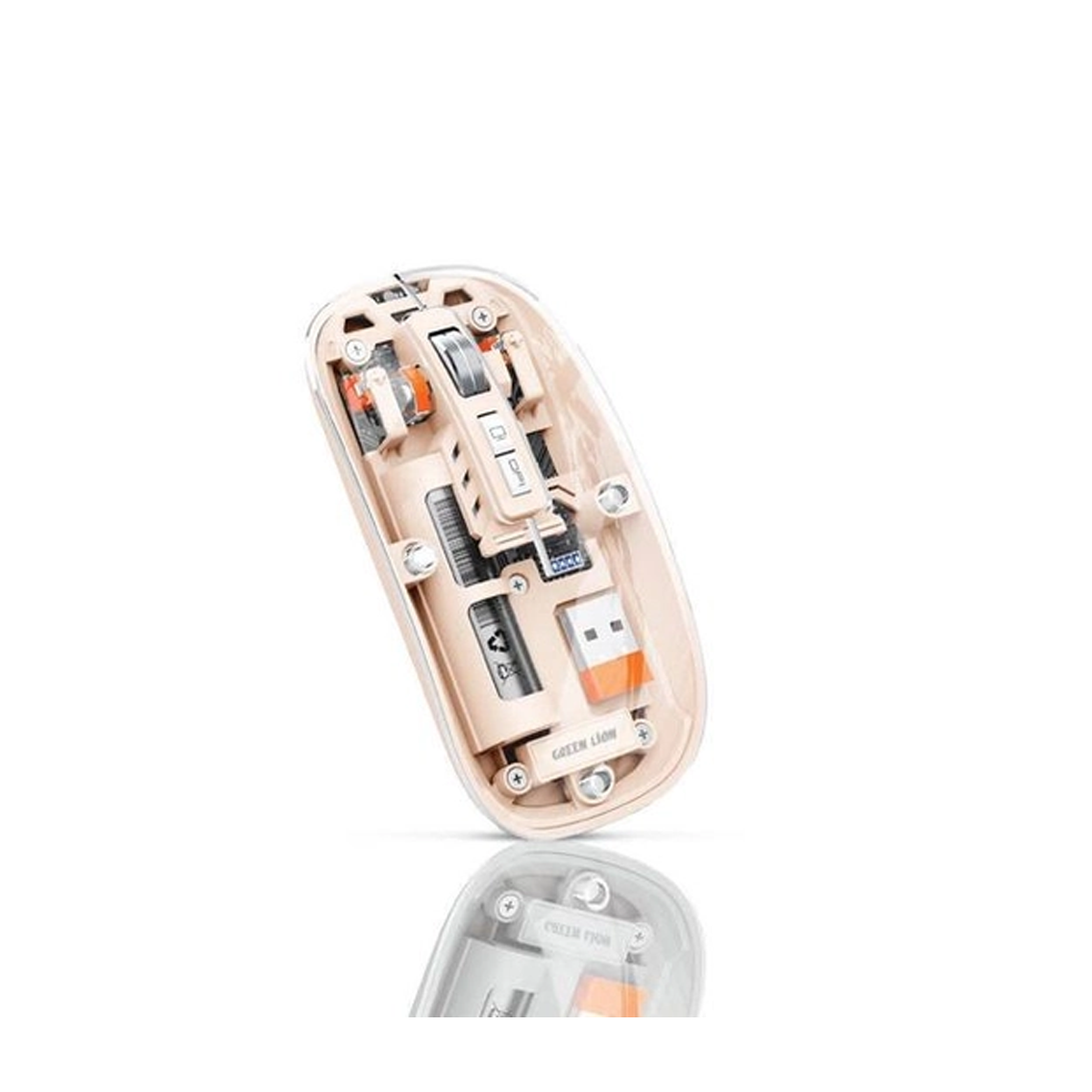 ماوس بی سیم گرین لاین مدل Transparent Mouse 2-صورتی
