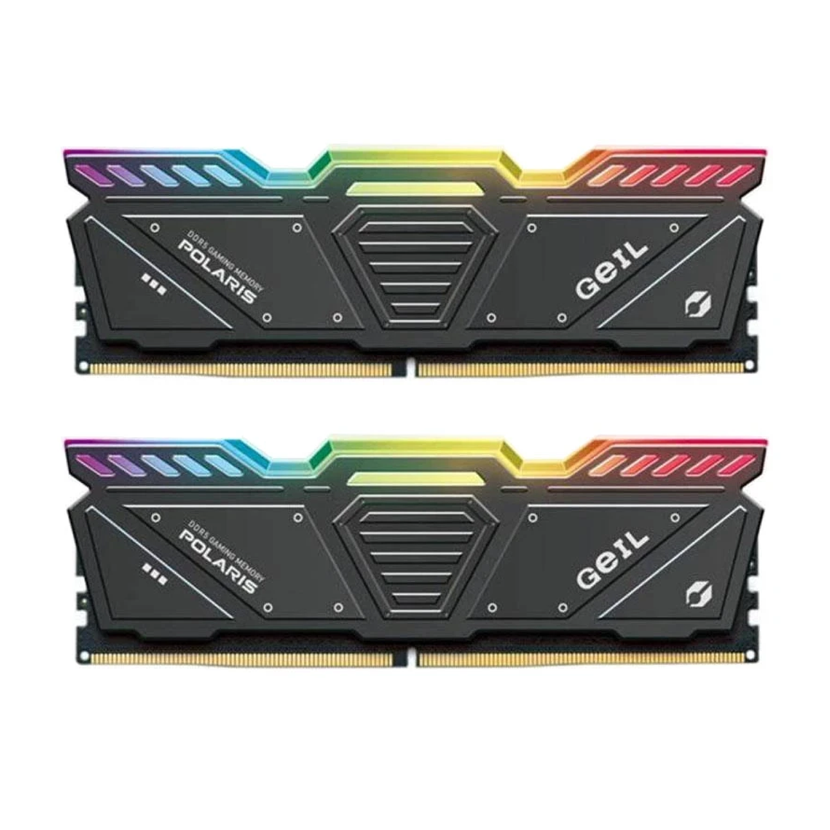 رم کامپیوتر DDR5 دو کاناله 5200 مگاهرتز CL38 گیل مدل POLARIS RGB ظرفیت 32 گیگابایت رم کامپیوتر DDR5 دو کاناله 5200 مگاهرتز CL38 گیل مدل POLARIS RGB ظرفیت 32 گیگابایت