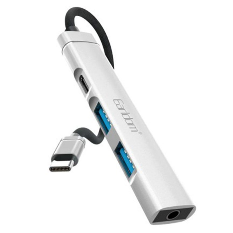 هاب 4 پورت USB-C ارلدام مدل HUB20 هاب 4 پورت USB-C ارلدام مدل HUB20