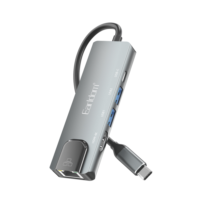 هاب USB-C ارلدام 5 پورت مدل 5IN1 W27 هاب USB-C ارلدام 5 پورت مدل 5IN1 W27