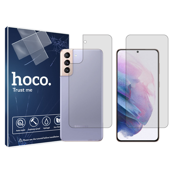 محافظ صفحه نمایش شفاف هوکو مدل HyGEL مناسب برای گوشی موبایل سامسونگ Galaxy S21 Plus به همراه محافظ پشت گوشی محافظ صفحه نمایش شفاف هوکو مدل HyGEL مناسب برای گوشی موبایل سامسونگ Galaxy S21 Plus به همراه محافظ پشت گوشی