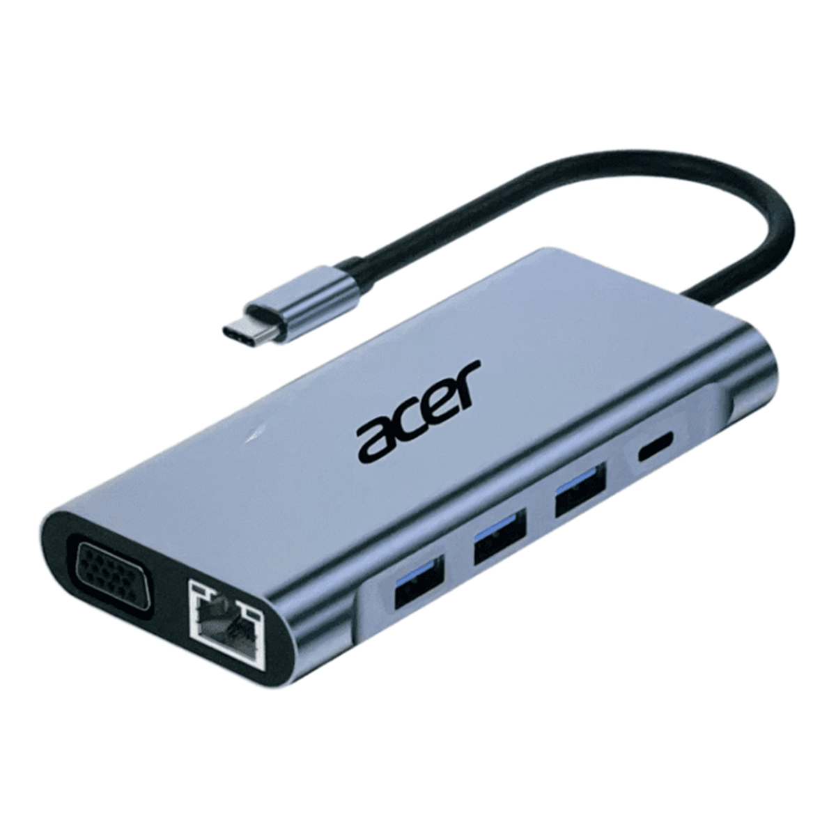 هاب USB-C ایسر 10 پورت مدل Acer HY41-T10 هاب USB-C ایسر 10 پورت مدل Acer HY41-T10