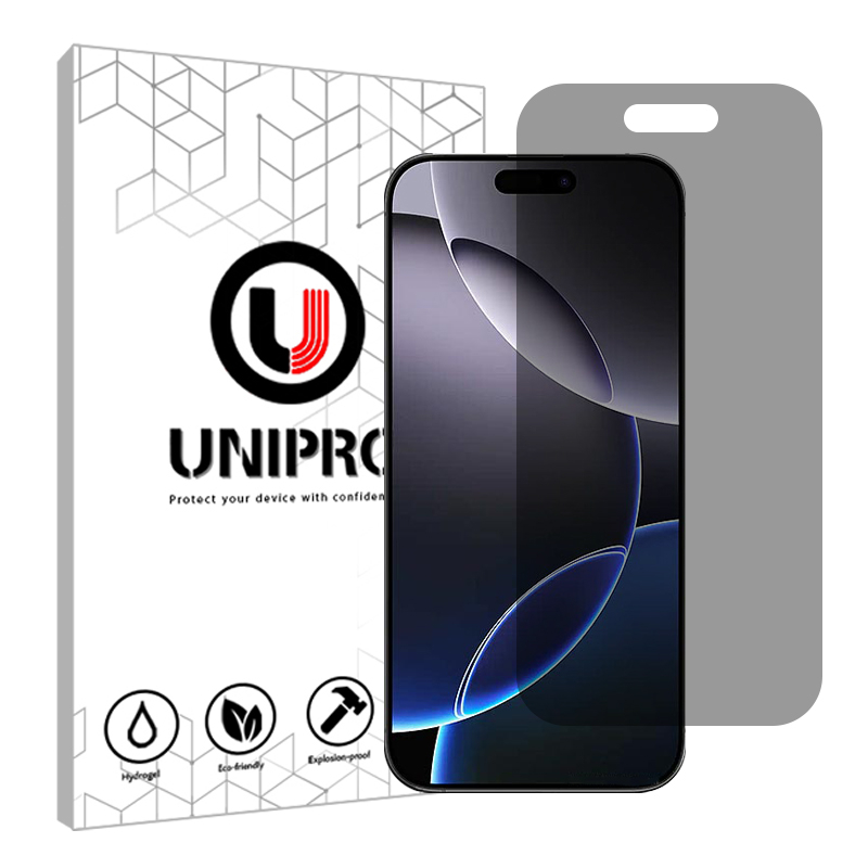 محافظ صفحه نمایش پرایوسی یونی پرو مدل 5 star مناسب برای گوشی موبایل اپل Iphone 16 Pro Max محافظ صفحه نمایش پرایوسی یونی پرو مدل 5 star مناسب برای گوشی موبایل اپل Iphone 16 Pro Max