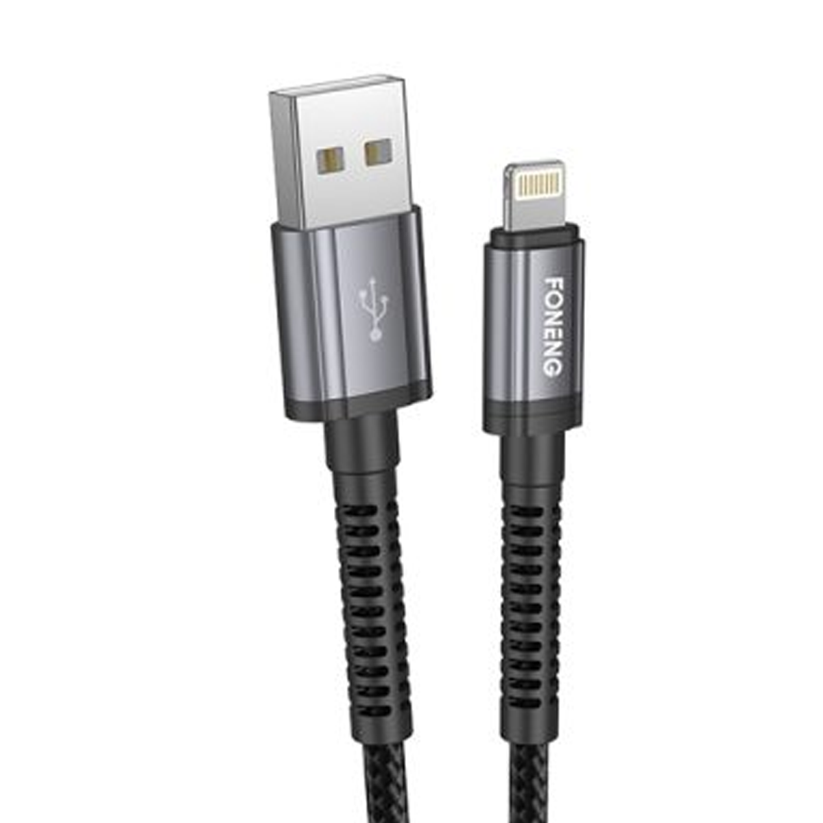کابل یو اس بی به لایتنینگ فوننگ مدل X83 طول 1 متر-مشکی کابل یو اس بی به لایتنینگ فوننگ مدل X83 طول 1 متر-مشکی