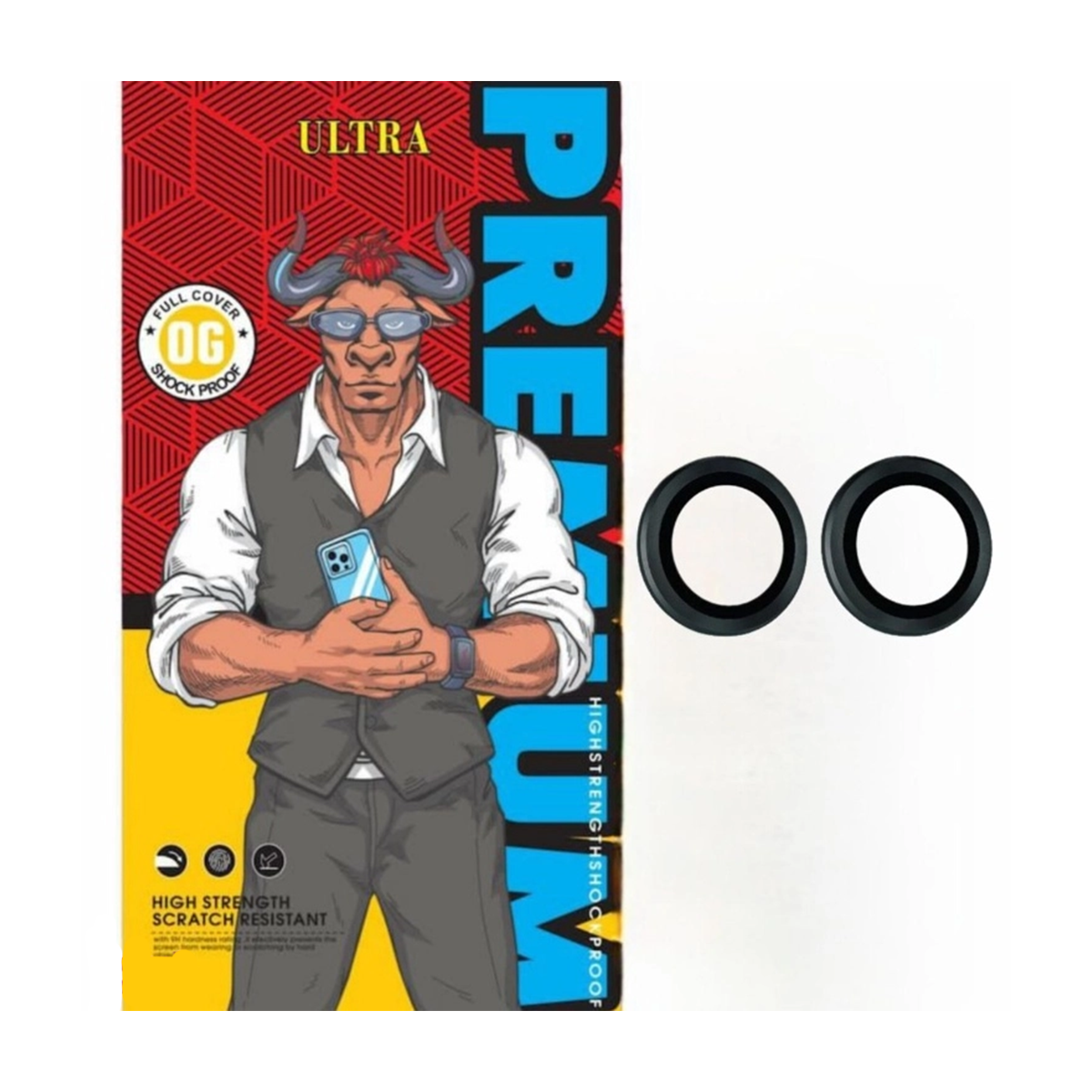 محافظ لنز دوربین گوشی اپل iPhone 16 Pro Max اولترا مدل رینگی-نقره‌ای