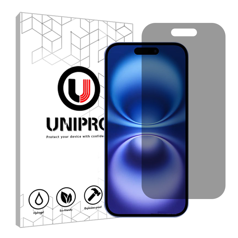 محافظ صفحه نمایش حریم شخصی یونی پرو مدل 5 Star مناسب برای گوشی موبایل اپل iPhone 16 محافظ صفحه نمایش حریم شخصی یونی پرو مدل 5 Star مناسب برای گوشی موبایل اپل iPhone 16