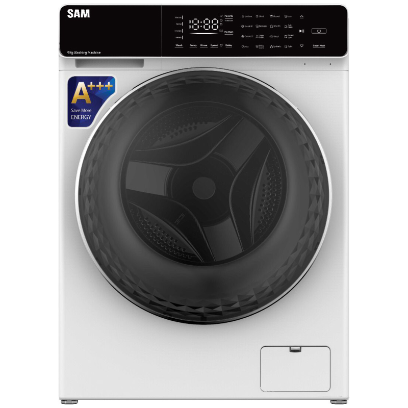 ماشین لباسشویی سام الکترونیک مدل DD-P1485-W ظرفیت 9 کیلوگرم ماشین لباسشویی سام الکترونیک مدل DD-P1485-W ظرفیت 9 کیلوگرم