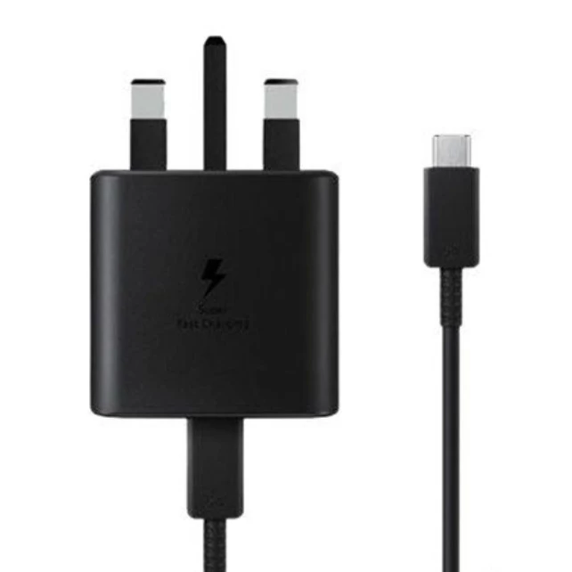 شارژر دیواری سامسونگ مدل EP-T4510XBEGGB توان 45 وات به همراه کابل تایپ سی-سفید شارژر دیواری سامسونگ مدل EP-T4510XBEGGB توان 45 وات به همراه کابل تایپ سی-سفید