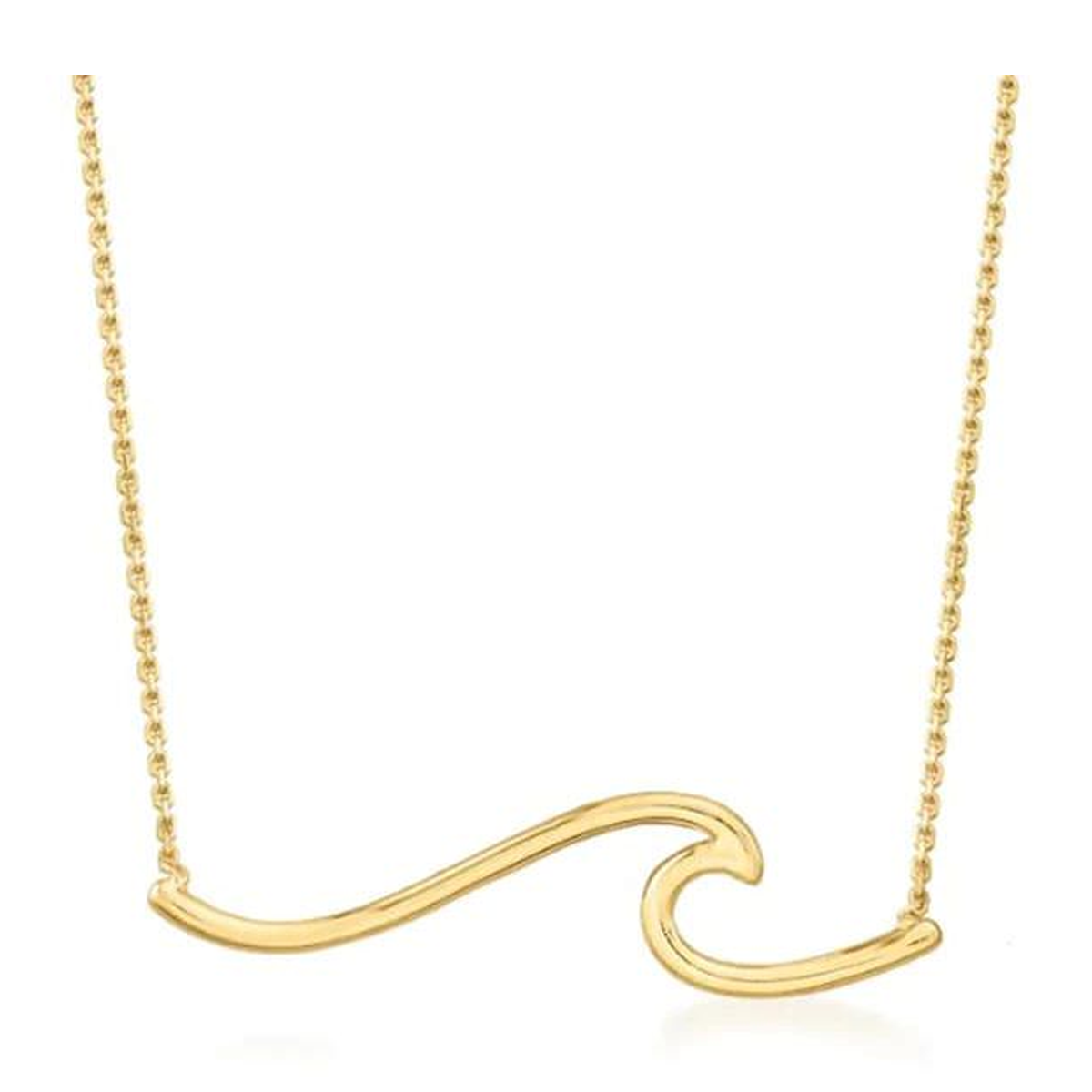 دستبند طلا زنانه طرح موج مینیمال قو طلایی کد B045180-1.00 دستبند طلا زنانه طرح موج مینیمال قو طلایی کد B045180-1.00