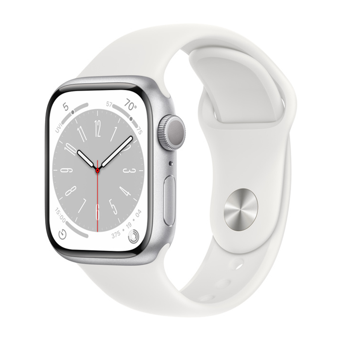 ساعت هوشمند اپل مدل Series 8 Aluminum 45mm-نقره‌ای