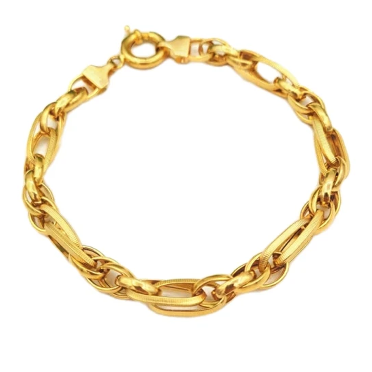 دستبند طلا زنانه طرح حلقه ای شریف زاده دستبند طلا زنانه طرح حلقه ای شریف زاده