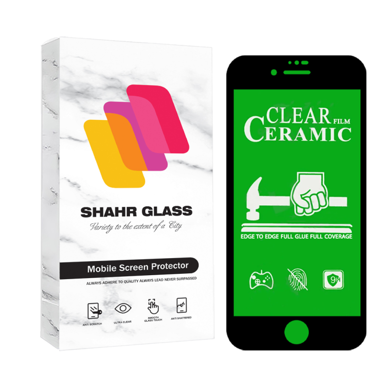 گلس گوشی اپل iPhone SE 2020 سرامیکی شهر گلس مدل CERCLRSH گلس گوشی اپل iPhone SE 2020 سرامیکی شهر گلس مدل CERCLRSH