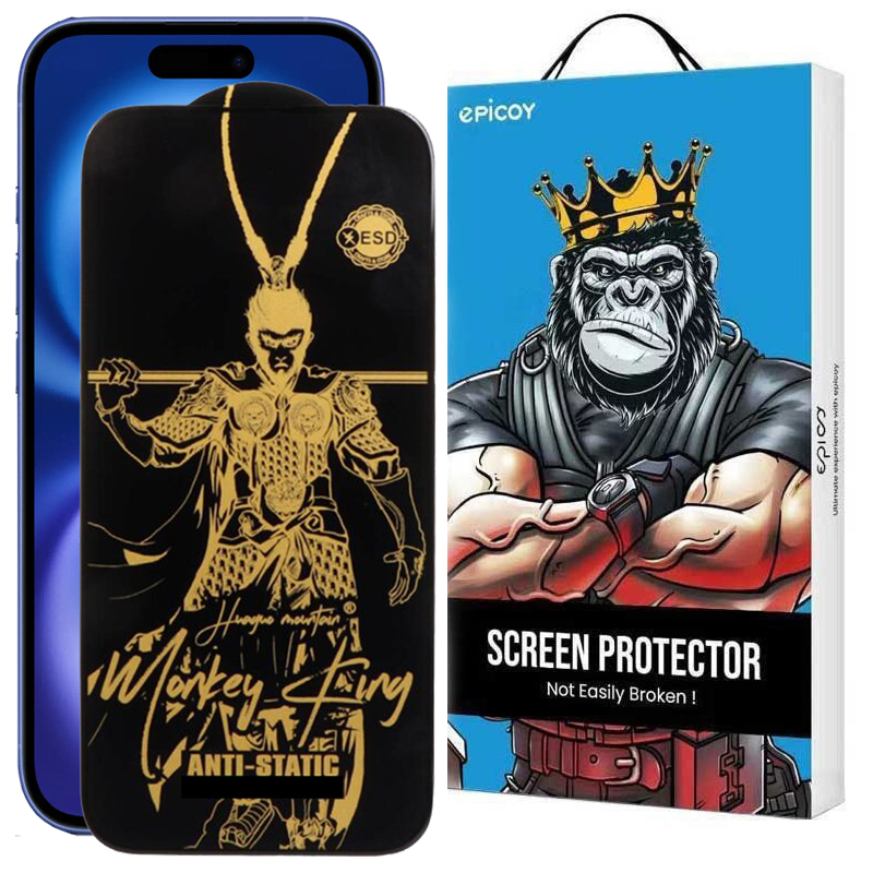 محافظ صفحه نمایش اپیکوی مدل Wukong ESD مناسب برای گوشی موبایل اپل iPhone 14 Pro Max/15 Plus/16 Plus محافظ صفحه نمایش اپیکوی مدل Wukong ESD مناسب برای گوشی موبایل اپل iPhone 14 Pro Max/15 Plus/16 Plus