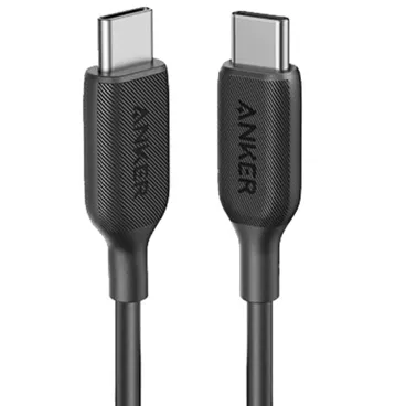 کابل دو سر تایپ سی انکر مدل PowerLine III A8852 به طول 90 سانتی متر-مشکی کابل دو سر تایپ سی انکر مدل PowerLine III A8852 به طول 90 سانتی متر-مشکی