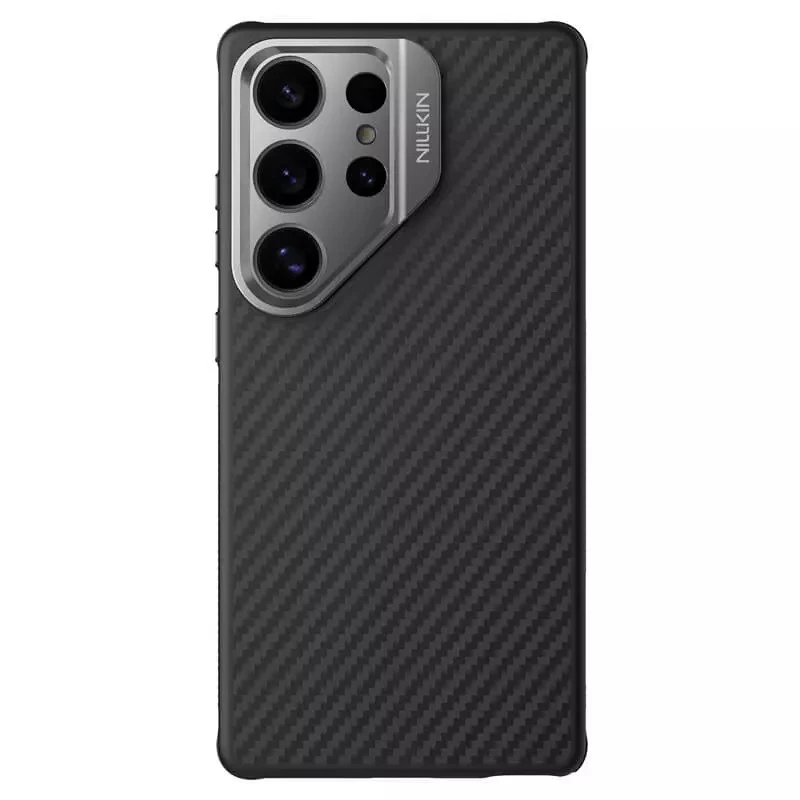 کاور گوشی سامسونگ Galaxy S25 Ultra نیلکین مدل CarboProp Magnetic MagSafe Hole Version-مشکی مات کاور گوشی سامسونگ Galaxy S25 Ultra نیلکین مدل CarboProp Magnetic MagSafe Hole Version-مشکی مات