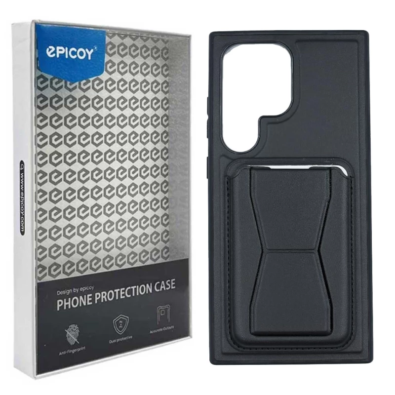 کاور گوشی سامسونگ Galaxy S25 Ultra اپیکوی مدل Pocket Leather Stand-مشکی کاور گوشی سامسونگ Galaxy S25 Ultra اپیکوی مدل Pocket Leather Stand-مشکی