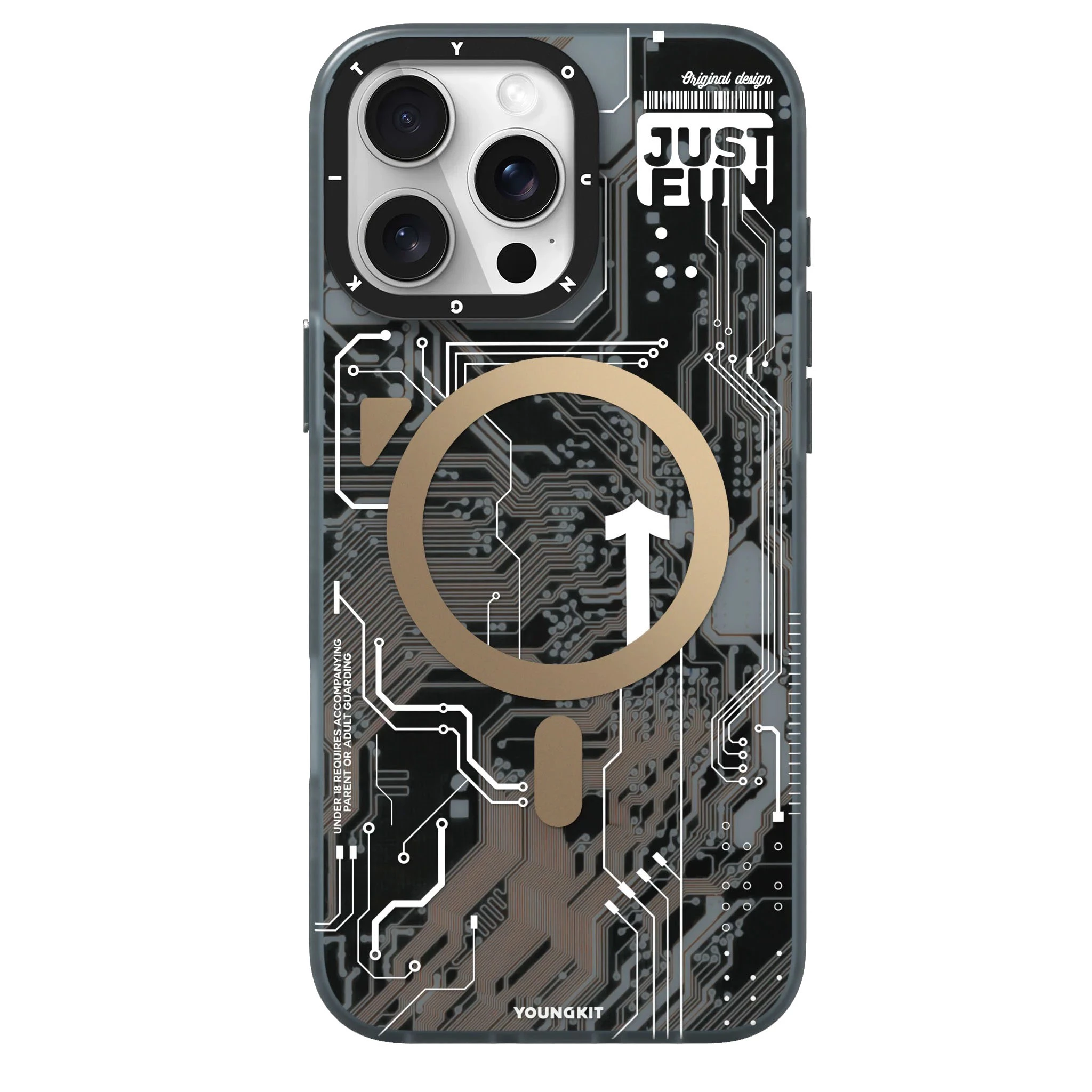کاور گوشی اپل iPhone 16 Pro Max یانگ کیت مدل Technology Magnetic 024-آبی کاور گوشی اپل iPhone 16 Pro Max یانگ کیت مدل Technology Magnetic 024-آبی