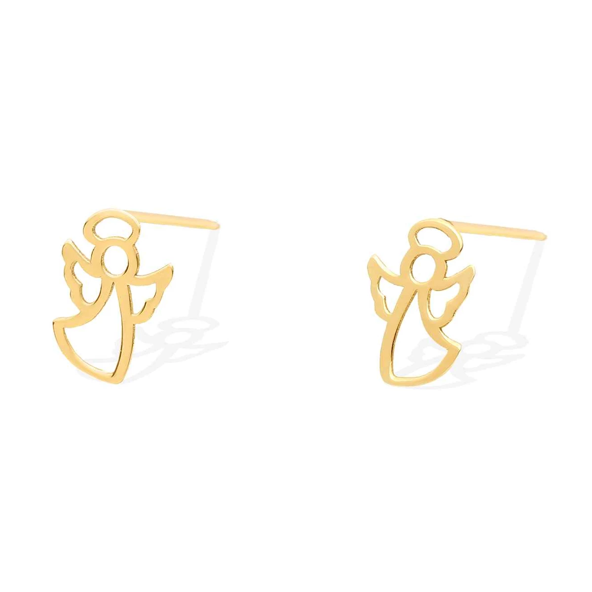 گوشواره طلا زنانه طرح انجل قو طلایی کد E033887-0.48 گوشواره طلا زنانه طرح انجل قو طلایی کد E033887-0.48