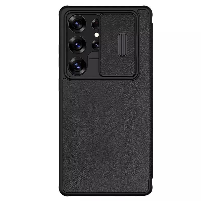 کیف کلاسوری گوشی سامسونگ Galaxy S25 Ultra نیلکین مدل Qin Pro-مشکی