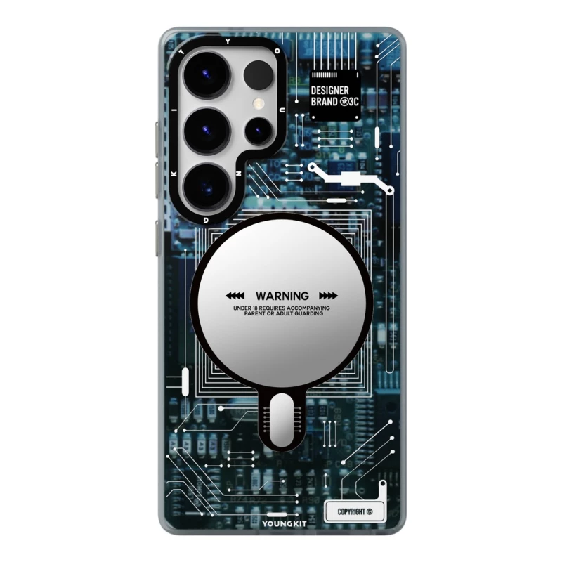 کاور گوشی سامسونگ Galaxy S25 Ultra یانگ کیت مدل Technology Magnetic 018 -خاکستری کاور گوشی سامسونگ Galaxy S25 Ultra یانگ کیت مدل Technology Magnetic 018 -خاکستری