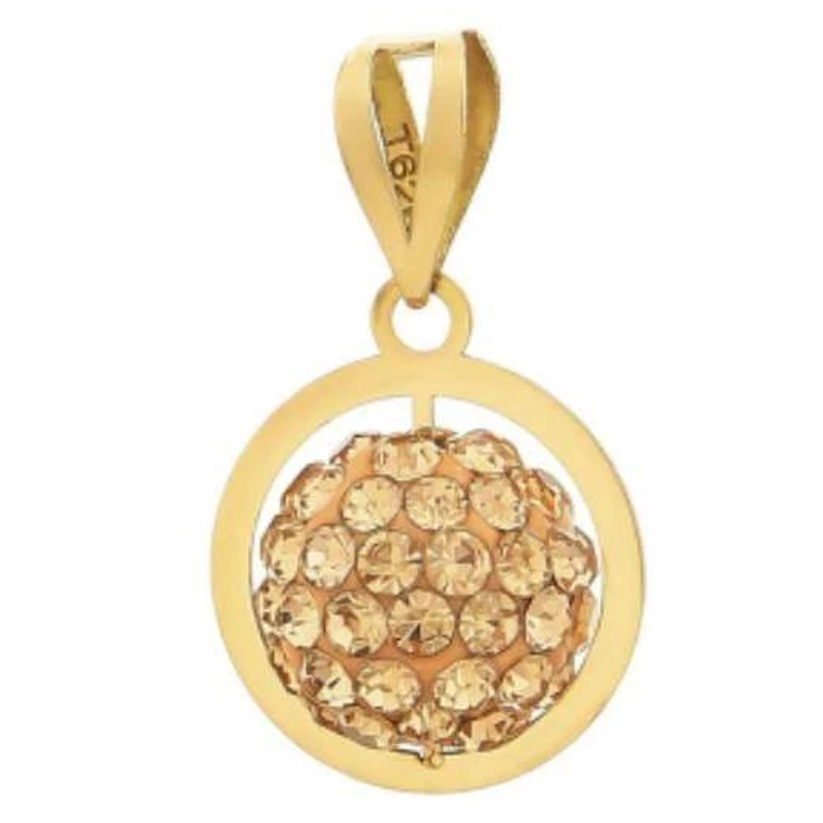 پلاک طلا زنانه طرح گوی سواروسکی اپال گلد کد sh0163-100 پلاک طلا زنانه طرح گوی سواروسکی اپال گلد کد sh0163-100