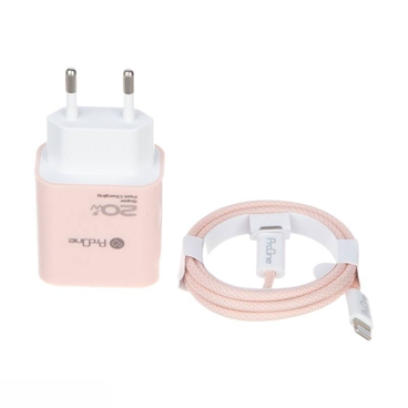  شارژر دیواری پرووان مدل PWC540 توان 20 وات به همراه کابل تایپ سی به لایتنینگ