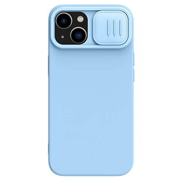 قاب گوشی iPhone 14 plus نیلکین مدل CamShield Silky silicon-آبی اسمانی
