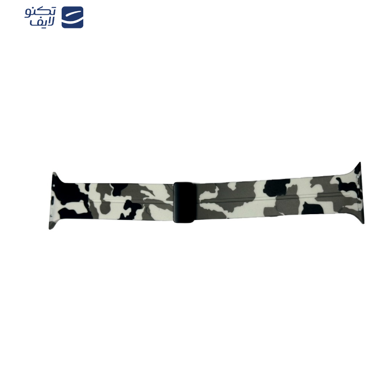 بند واچ سیلیکونی تیوا مدل چریکی مگنتی مناسب برای اپل واچ سایز 44/45/49