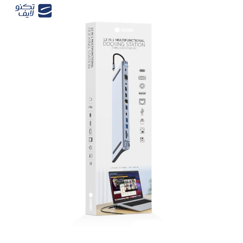 هاب 12 پورت USB-C کوتسی مدل 16014 هاب 12 پورت USB-C کوتسی مدل 16014