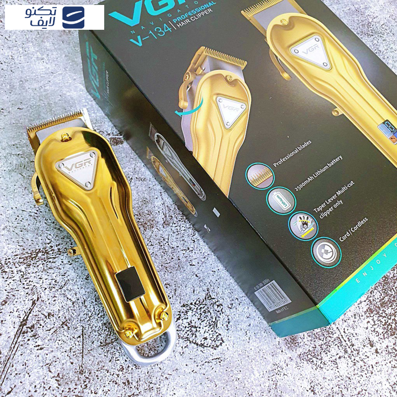 ماشین اصلاح موی سر و صورت وی جی ار مدل V-134 ماشین اصلاح موی سر و صورت وی جی ار مدل V-134