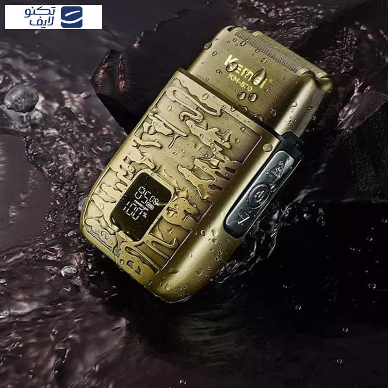 ماشین اصلاح موی صورت و بدن کیمی مدل KM-870، اصلاح به صورت صفر زن، ضد آب، نمایشگر LED، منبع انرژی با باتری قابل شارژ، تکنولوژی اصلاح به صورت شیو فویلی، مدت زمان شارژ 90 دقیقه و مدت زمان استفاده پس از شارژ 90 دقیقه، بههمراه کابل شارژ USB، برس، روغن ماشین اصلاح موی صورت و بدن کیمی مدل KM-870، اصلاح به صورت صفر زن، ضد آب، نمایشگر LED، منبع انرژی با باتری قابل شارژ، تکنولوژی اصلاح به صورت شیو فویلی، مدت زمان شارژ 90 دقیقه و مدت زمان استفاده پس از شارژ 90 دقیقه، بههمراه کابل شارژ USB، برس، روغن