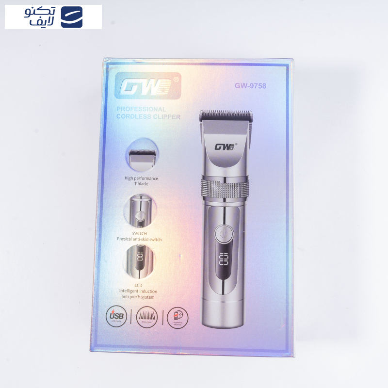 ماشین اصلاح موی سر و صورت جی دبلیو مدل GW-9758