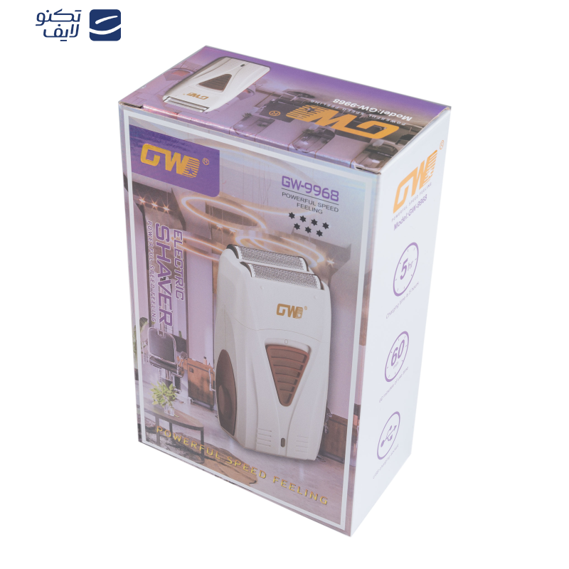 ماشین اصلاح موی صورت جی دبلیو مدل GW-9968 ماشین اصلاح موی صورت جی دبلیو مدل GW-9968