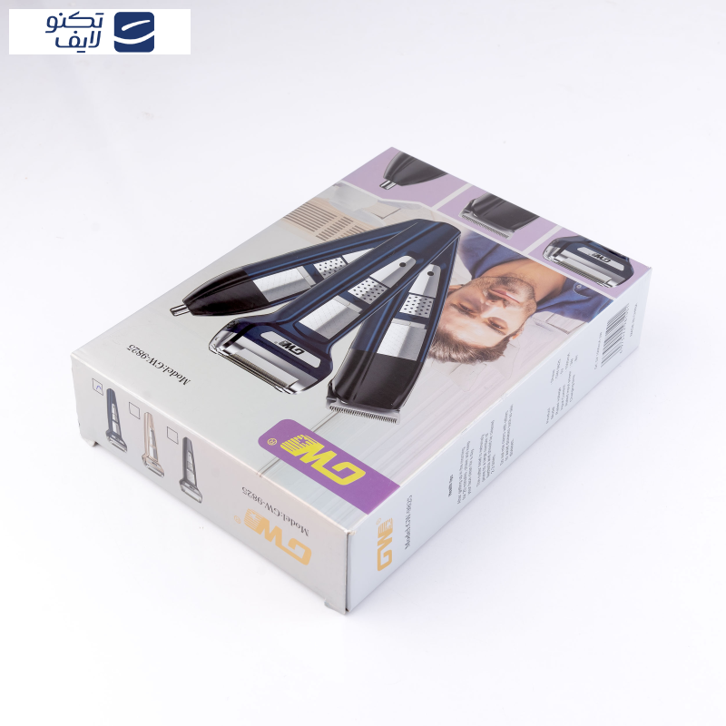 ماشین اصلاح موی سر و صورت جی دبلیو مدل GW-9825 ماشین اصلاح موی سر و صورت جی دبلیو مدل GW-9825
