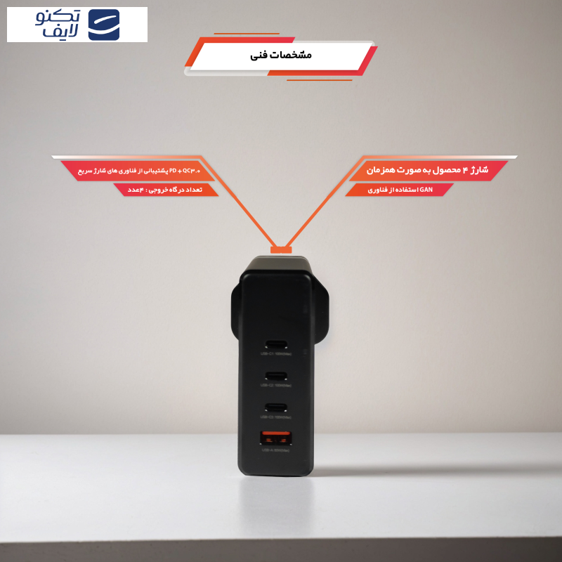 آداپتور شارژر رسی مدل RC41 GAN