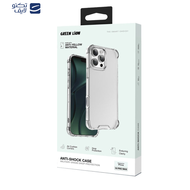 کاور گرین لاین مدل Anti-Shock مناسب برای گوشی موبایل اپل iPhone 16 Pro Max کاور گرین لاین مدل Anti-Shock مناسب برای گوشی موبایل اپل iPhone 16 Pro Max
