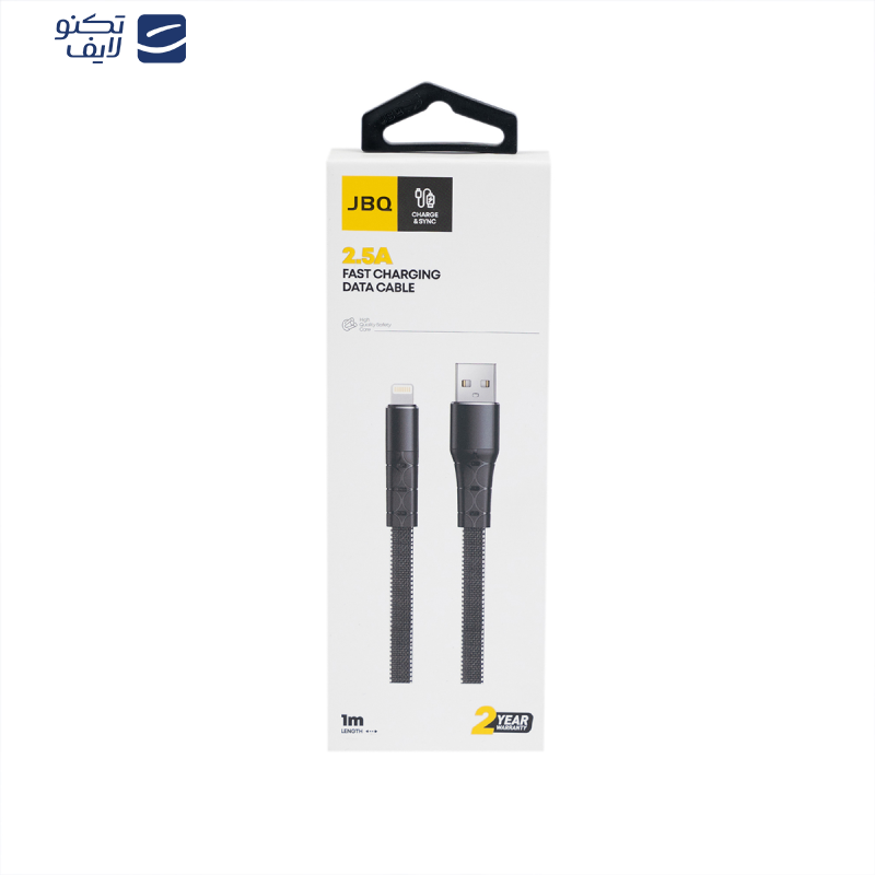 کابل  تبدیل USB به LIGHTNING جی بی کیو مدل CA-620 طول 1 متر کابل  تبدیل USB به LIGHTNING جی بی کیو مدل CA-620 طول 1 متر