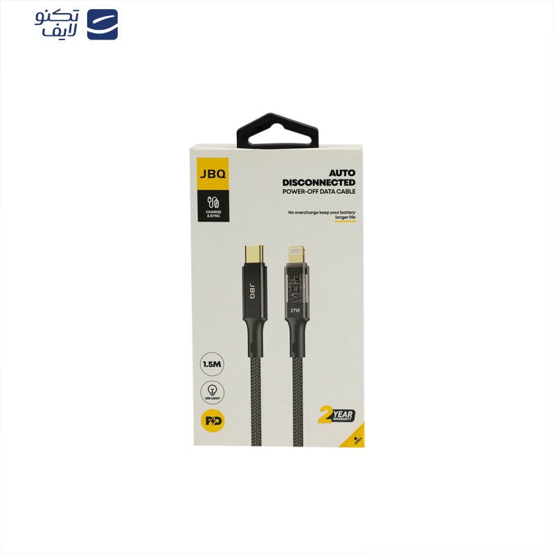 کابل تبدیل USB-C به لایتنینگ جی بی کیو مدل CA-720 طول 1.5 متر