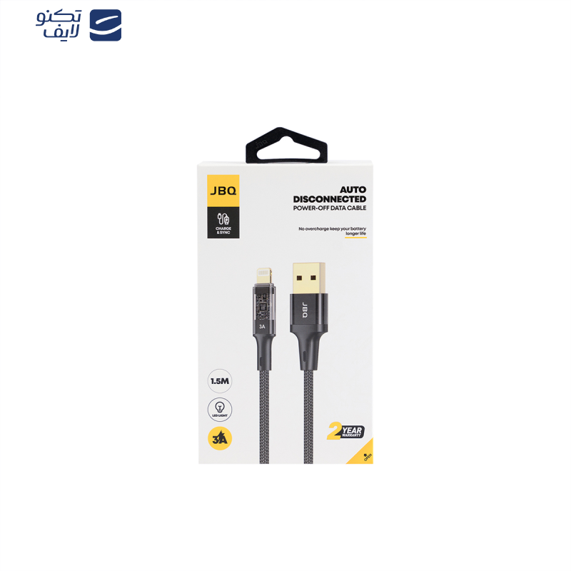 کابل تبدیل USB-C به لایتنینگ جی بی کیو مدل CA-728 طول 1.5 متر