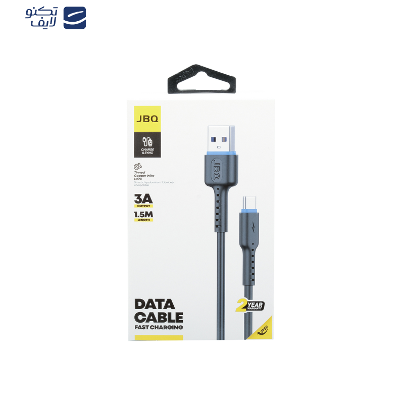 کابل تبدیل USB به USB-C جی بی کیو مدل CA-730 C طول 1.5 متر