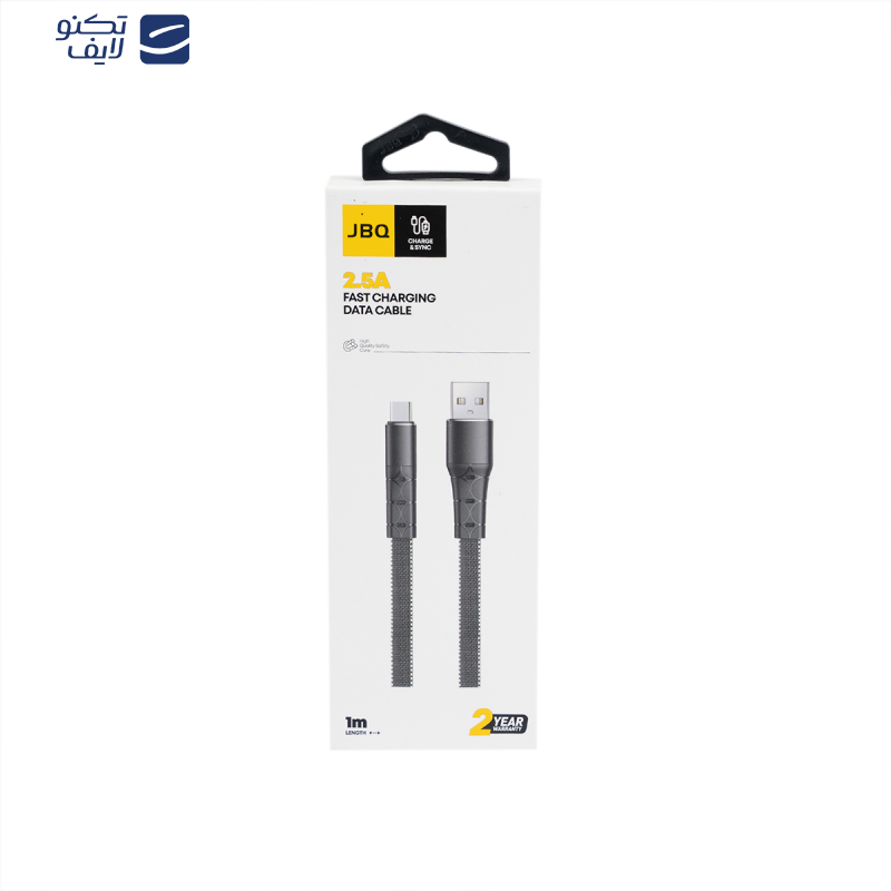 کابل تبدیل USB به USB-C جی بی کیو مدل CA-620 TYPE C طول 1 متر کابل تبدیل USB به USB-C جی بی کیو مدل CA-620 TYPE C طول 1 متر